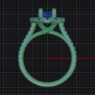 Custom made oval cut halo engagement ring sb4355 quick image 03
