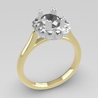Custom made oval cut halo engagement ring sb4359 quick image 02