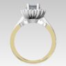 Custom made oval cut halo engagement ring sb4443 and curved diamond set wedding ring sb4444 v2 quick image 03