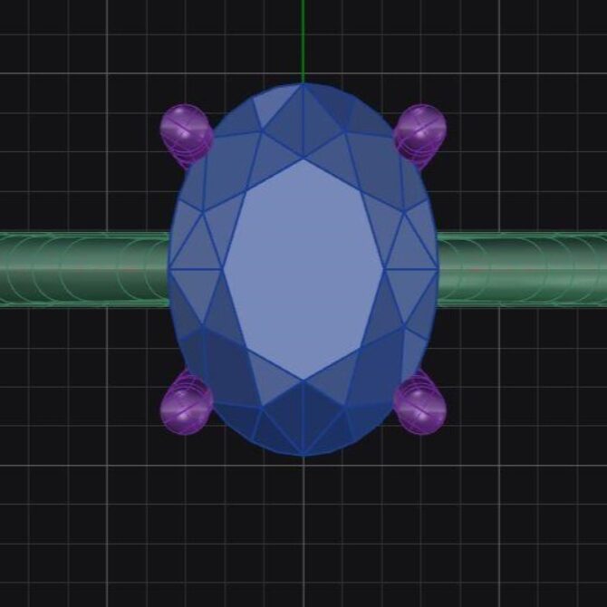 Custom made oval cut hidden halo solitaire engagement ring sb4247 quick image 01