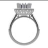 Custom made oval cut sapphire floral halo engagement ring sb4152 quick image 03
