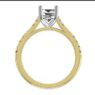 Custom made oval cut side stone enagaement ring SB4082 quick image 03