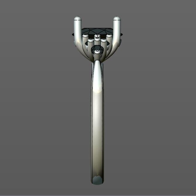 Custom made oval cut side stone engagement ring SB4182 quick image 04