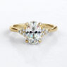 Custom made oval cut side stone engagement ring sb2205-image-3