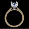 Custom made oval cut solitaire engagement ring SB2734 quick image 02