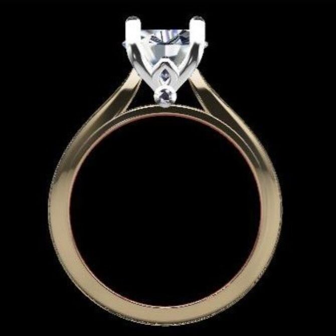 Custom made oval cut solitaire engagement ring SB2734 quick image 03
