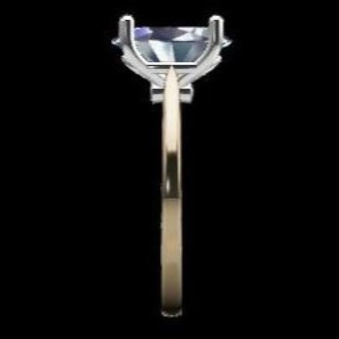 Custom made oval cut solitaire engagement ring SB2734 quick image 04