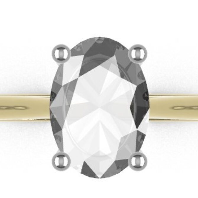 Custom made oval cut solitaire engagement ring sb4446 quick image 01