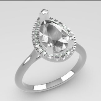 Custom made pear cut halo engagement ring sb4490 v2 quick image 02