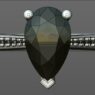 Custom made pear cut side stone engagement ring SB4123 quick image 01