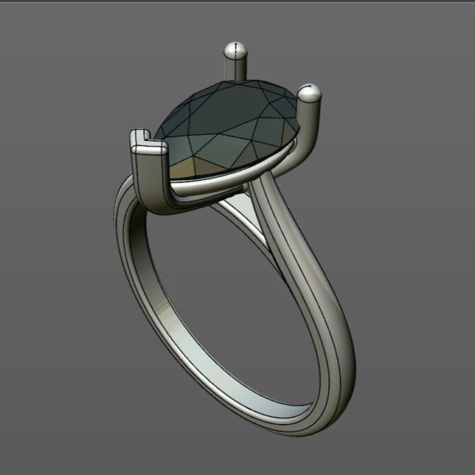 Custom made pear cut solitaire engagement ring SB4113 quick image 02