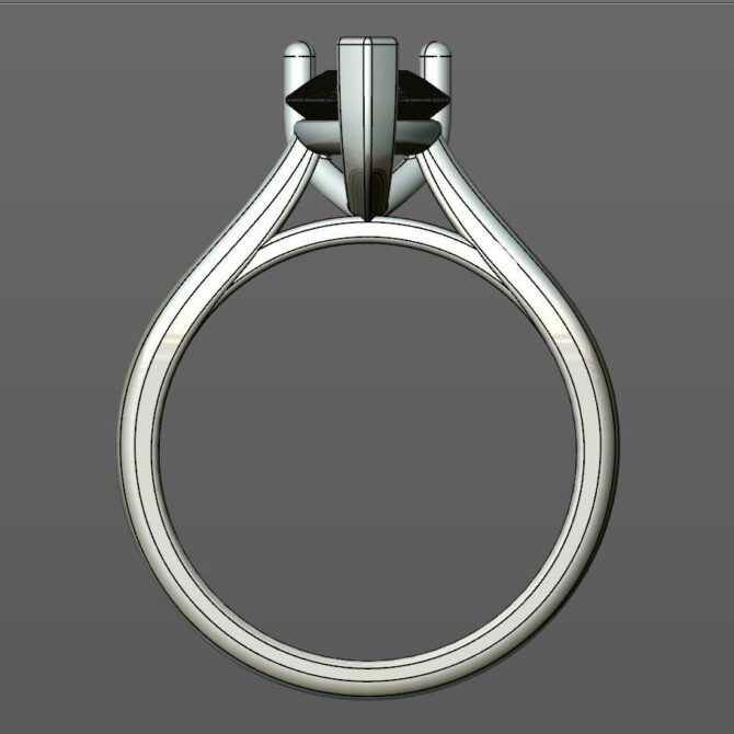 Custom made pear cut solitaire engagement ring SB4113 quick image 03