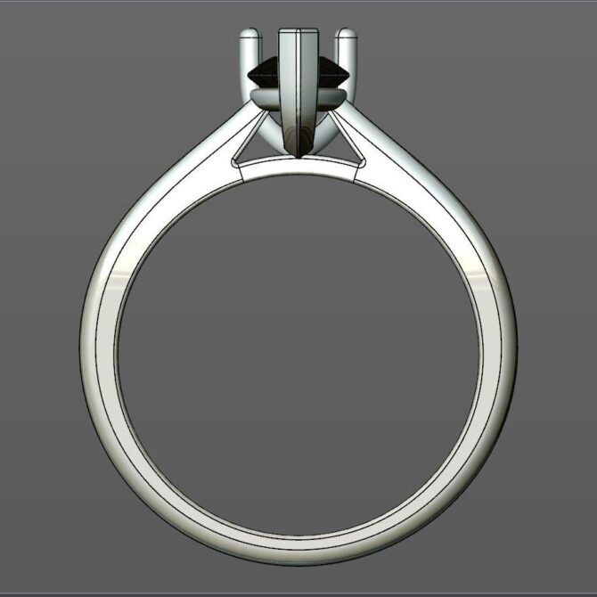 Custom made pear cut solitaire engagment ring SB4081 quick image 03