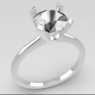Custom made prong set round cut solitaire engagement ring SB4066 quick image 02