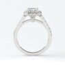 Custom made radiant cut halo and side stone engagement ring sb2169-image-1
