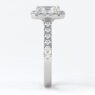 Custom made radiant cut halo and side stone engagement ring sb2169-image-2