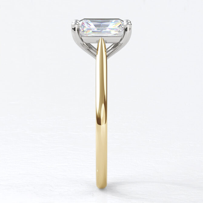 Custom made radiant cut solitaire engagement ring sb2179-image-2
