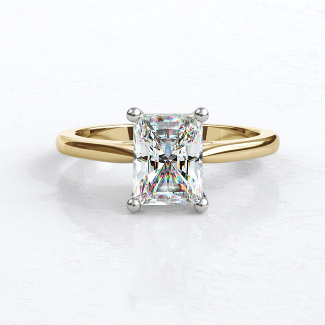Custom made radiant cut solitaire engagement ring sb2179-image-3