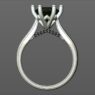 Custom made round cut bridge set solitaire engagement ring SB2255 quick image 03