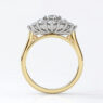 Custom made round cut cluster engagement ring sb4114 image 01