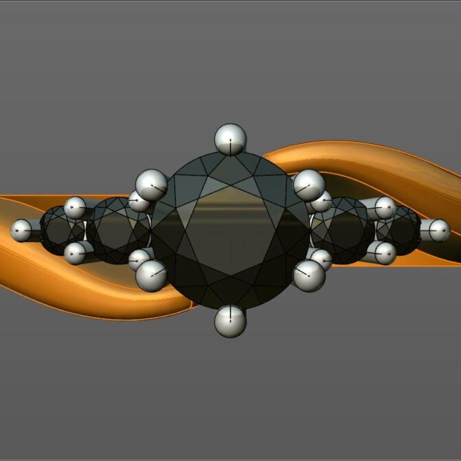 Custom made round cut five stone engagement ring SB4254 quick image 01