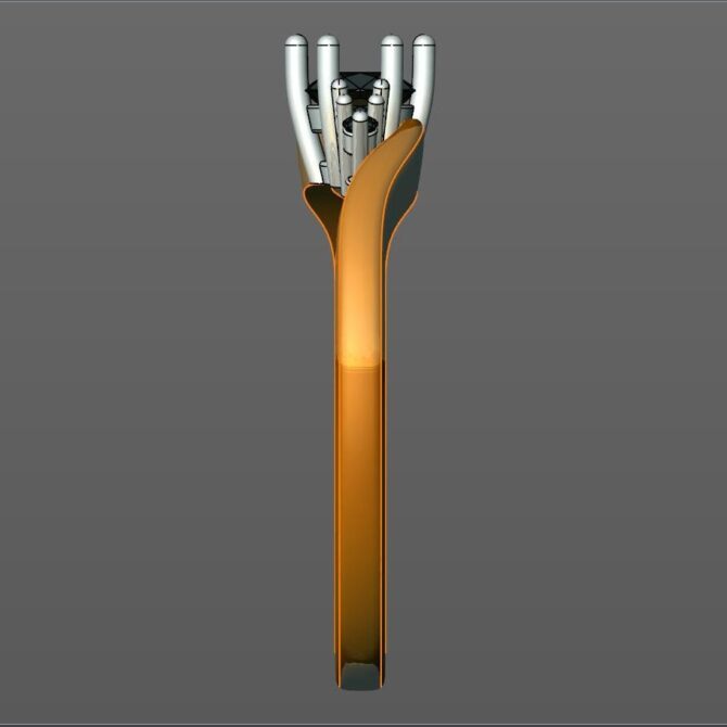 Custom made round cut five stone engagement ring SB4254 quick image 04