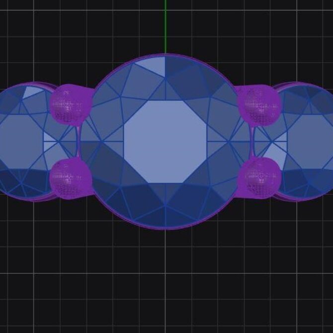 Custom made round cut five stone engagement ring sb4173 quick image 01