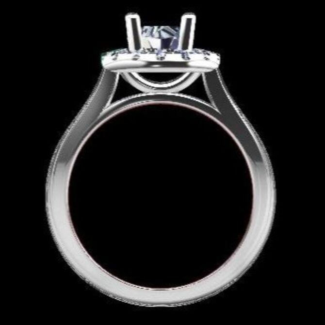 Custom made round cut halo engagement ring sb2136 quick image 03
