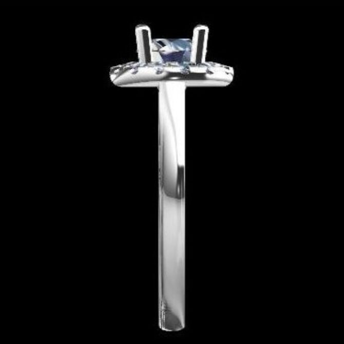 Custom made round cut halo engagement ring sb2136 quick image 04