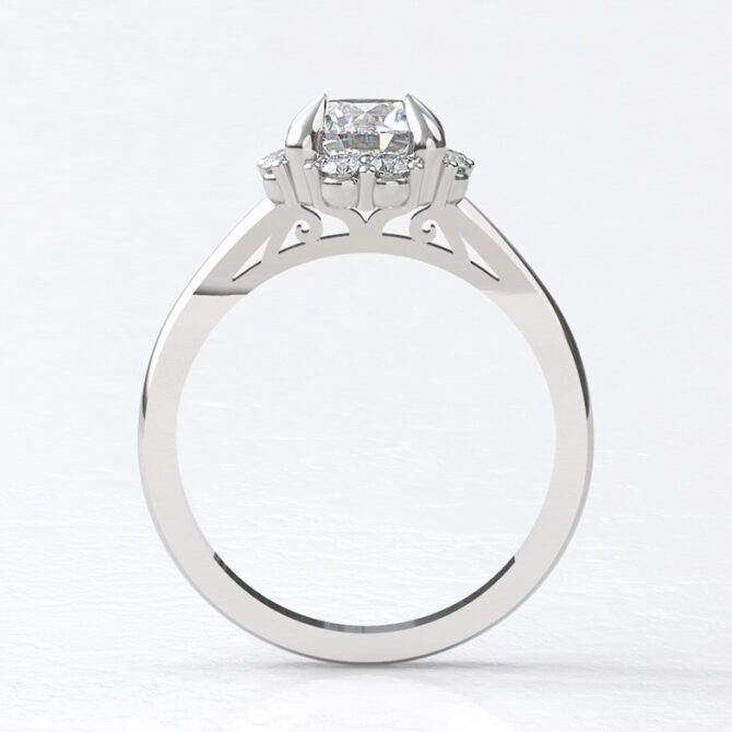 Custom made round cut halo engagement ring sb4199 image 01
