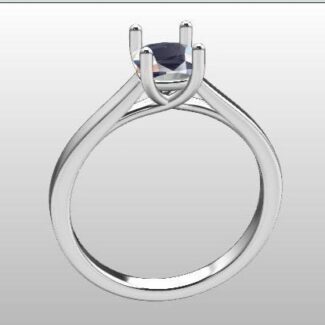 Custom made round cut solitaire engagement ring sb2747 quick image 02