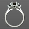 Custom made round cut three stone engagement ring SB4135 quick image 03