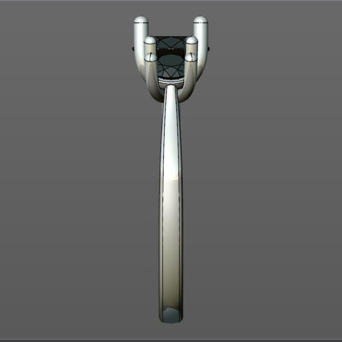 Custom made round cut three stone engagement ring SB4135 quick image 04