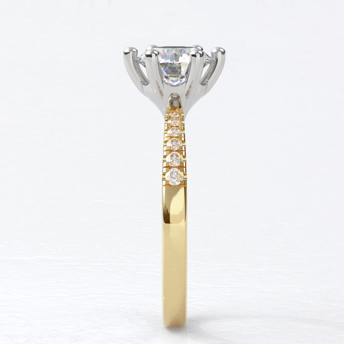 Custom made round side stone enegagement ring sb4278 v3 image 01