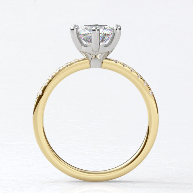 Custom made round side stone enegagement ring sb4278 v3 image 02