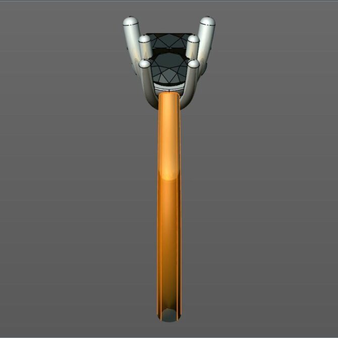 Custom made three stone engagement ring SB2254 quick image 04