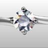 Custom made twist round cut solitaire engagement ring sb2161 quick iamge 01