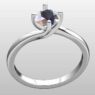 Custom made twist round cut solitaire engagement ring sb2161 quick iamge 02