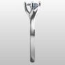Custom made twist round cut solitaire engagement ring sb2161 quick iamge 04