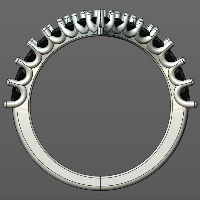 Custom made v shape diamond set wedding ring SB2716 quick image 03