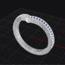 Custom made v shape diamond set wedding ring sb4164 quick image 02