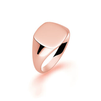 Gents Signet Rose Gold Wedding Ring SIG005