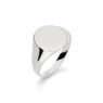 Gents Signet White Gold Wedding Ring SIG001