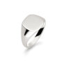 Gents Signet White Gold Wedding Ring SIG005