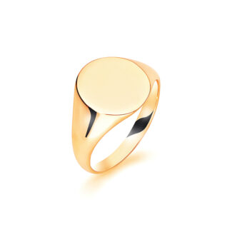 Gents Signet Yellow Gold Wedding Ring SIG001