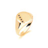 Gents Signet Yellow Gold Wedding Ring SIG002
