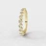 Swoop besel style diamond ladies wedding ring in yellow gold sb2812