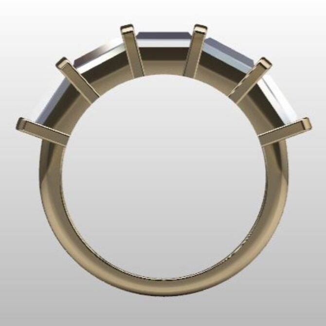 custom made diamond set baguette cut wedding ring SB4425v2 quick image 03