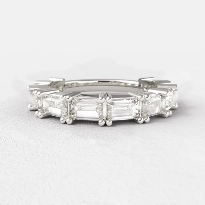 Bespoke Designed Baguette Wedding Ring SB2372
