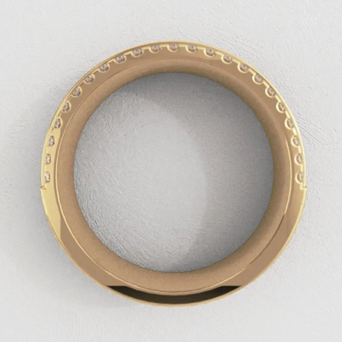 Bespoke Designed Claw And Channel Set Ladies Diamond Wedding Ring SB5222 (5)